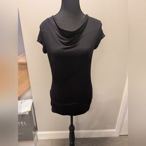 Jacob Black Short-Sleeve Draped Neck Camisole